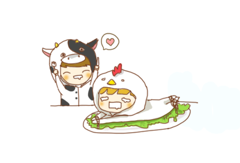 FanArt - Onew kiere comer a Tamin. Tumblr_lgnymjcrvV1qzzb83o1_500