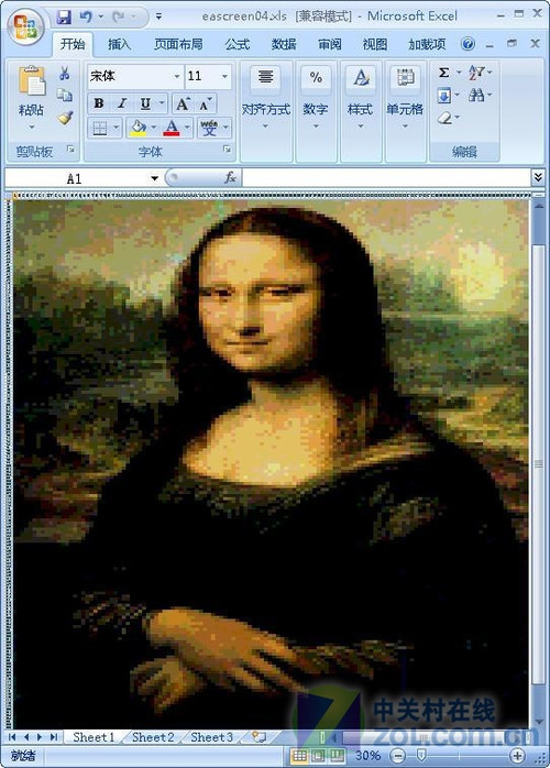 绘画大师1分钟速成 用Excel画世界名画 Ceu0hhmKLEiUk