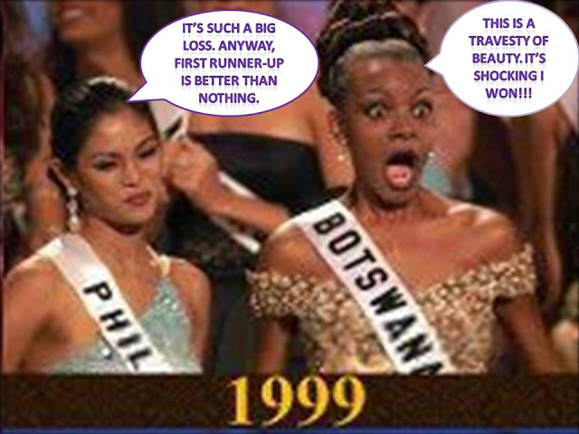 Crowning moment funny in Miss Universe 1999