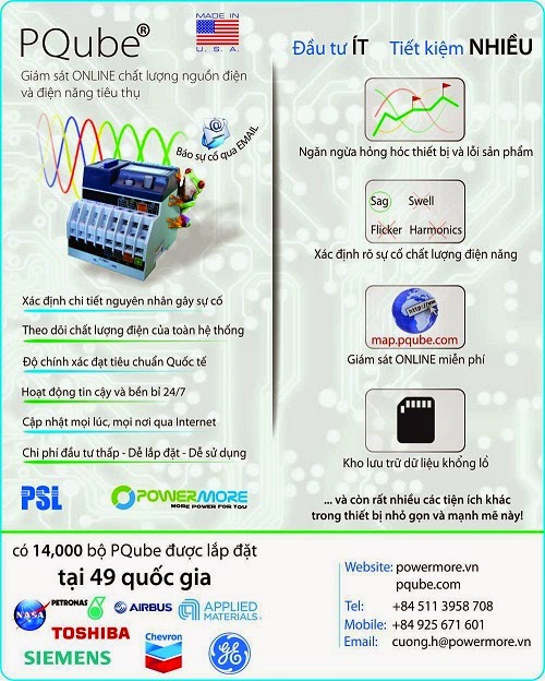 Siêu thiết bị PQube giám sát chất lượng nguồn điện và năng lượng tiêu thụ 24/7 1