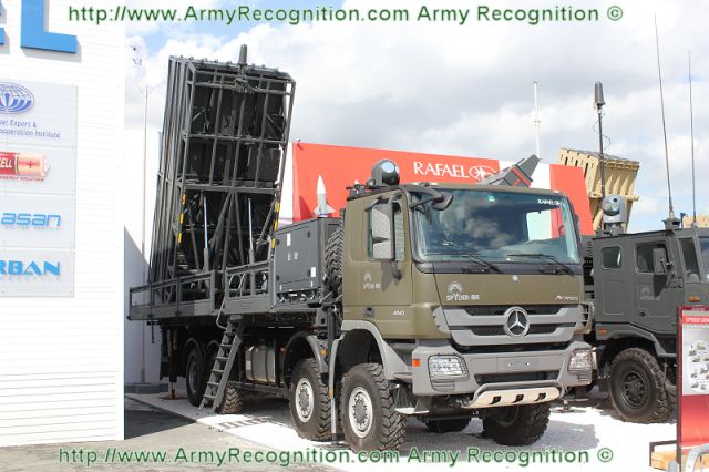 منظومة سبايدر الاسرائيلية Spyder_MR_medium_range_air_defence_missile_system_Israel_Israeli_Defence_Industry_Military_Technology_Paris_Air_Show_2011_001