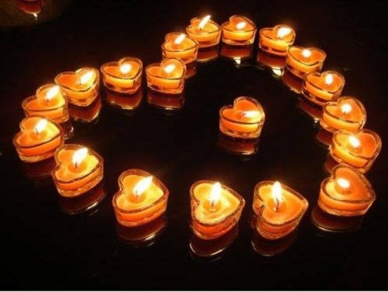 أجمل الشموع   Beautiful-and-romantic-candles-for-valentines-day-10-554x416