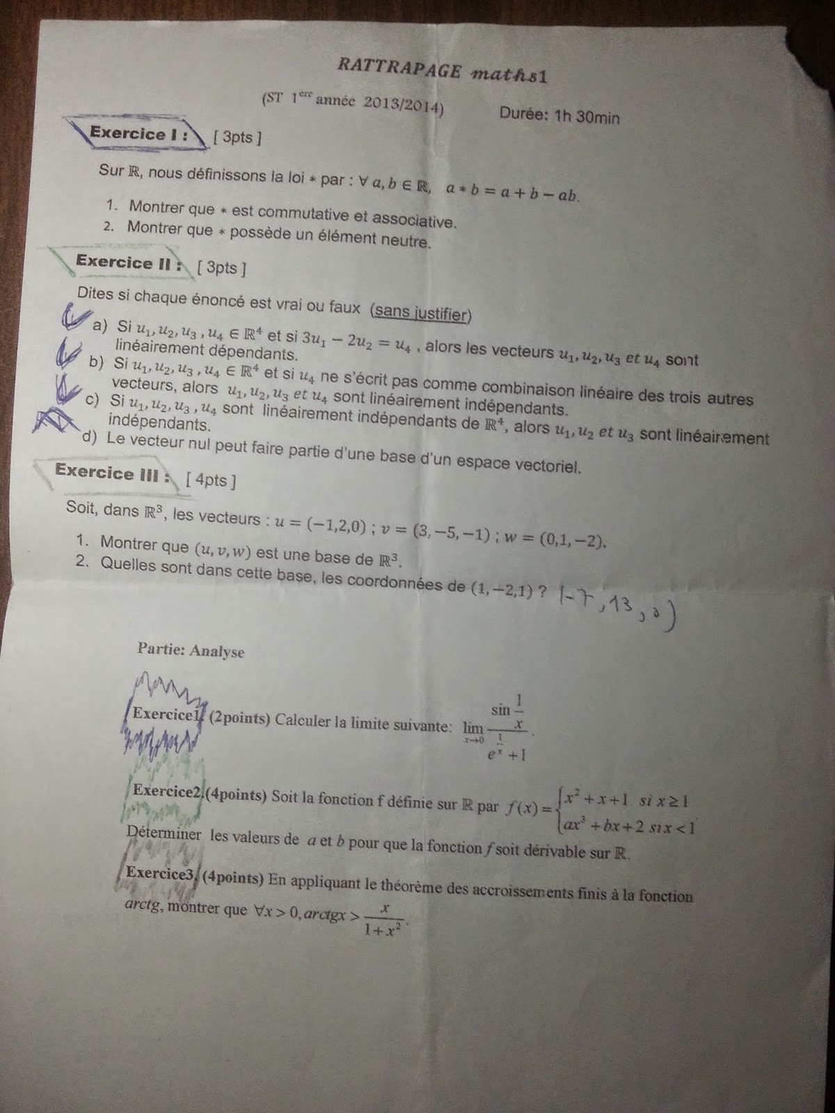 Examen et Rattrapage pour 1ere année ST 2014 Ratrapage%2Bmths