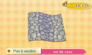 Sarah et ses murs/tapis ACNL Cave2