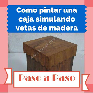 COMO PINTAR UNA CAJA SIMULANDO VETAS DE LA MADERA  Paso%2Ba%2BPaso%2BCaja%2Bmadera