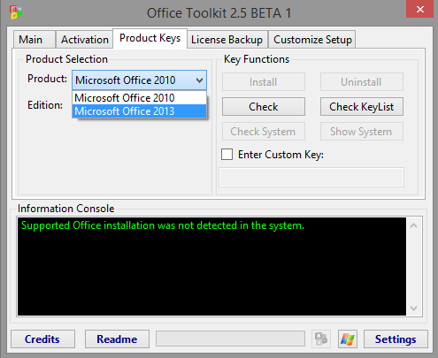 Microsoft Toolkit 2.5 Beta 1 - Activador Windows Y Office B1-w4