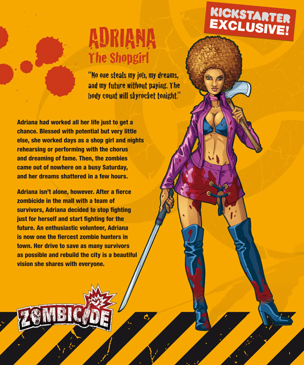 Zombicide personajes ADRIANA