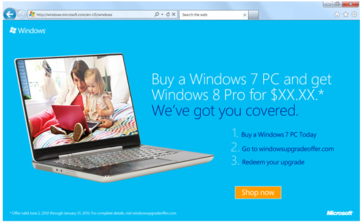 Aggiornamento a Windows 8 da Windows 7 a 14,99 Dollari?  Windows-8-aggiornamento