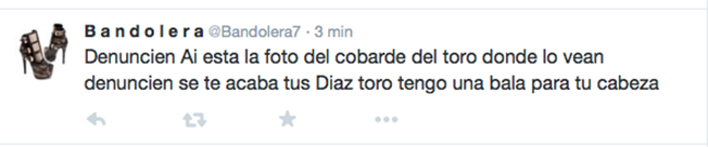 @Bandolera7.. amenaza a Juan Manuel Loza Salinas (a) "El Toro" del CDG en las redes sociales Screen%2BShot%2B2015-09-29%2Bat%2B14.57.42