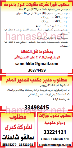 وظائف خالية من جريدة الشرق الوسيط قطر السبت 24-01-2015 %D8%A7%D9%84%D8%B4%D8%B1%D9%82%2B%D8%A7%D9%84%D9%88%D8%B3%D9%8A%D8%B7