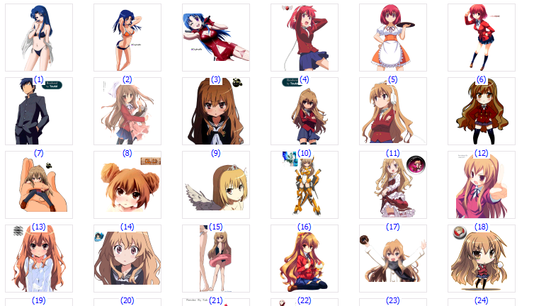 Mega Packs Renders de Anime Toradora