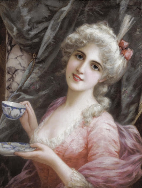 EMILE EISMAN-SEMENOWSKY 1857-1911 Emile-Eisman-Semenowsky-Paintings-tea-time