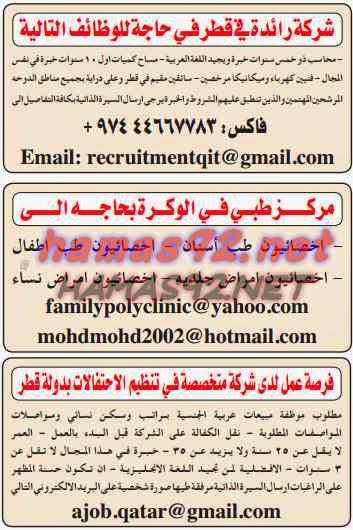 وظائف خالية من الصحف القطرية الاربعاء 29-10-2014 %D8%A7%D9%84%D8%AF%D9%84%D9%8A%D9%84%2B%D8%A7%D9%84%D8%B4%D8%A7%D9%85%D9%84%2B2