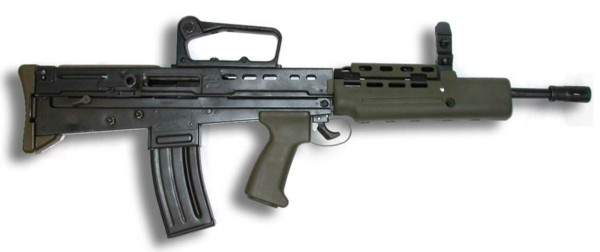 شــرح وافـــى لنــظام " Bullpup " و اشهــر البنـــادق و تاريخه مع الجيوش العربيه  Sa80-l85a1