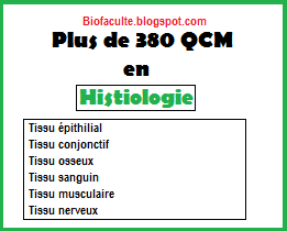 QCM en histologie - Biologie animale QCM%2BHISTOLOGIE