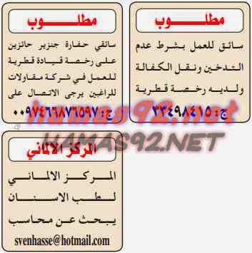 وظائف خالية من الصحف القطرية الاثنين 16-03-2015 %D8%A7%D9%84%D8%AF%D9%84%D9%8A%D9%84%2B%D8%A7%D9%84%D8%B4%D8%A7%D9%85%D9%84%2B1