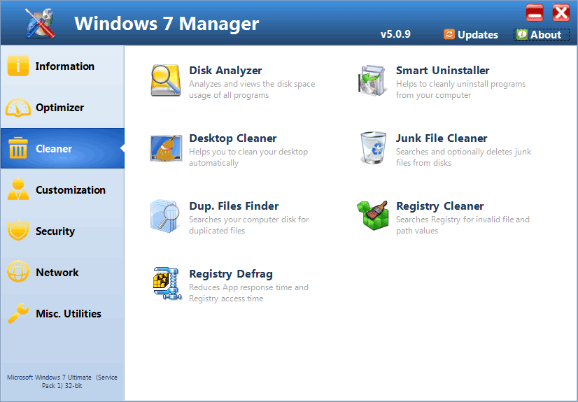  Windows 7 Manager 5.0.9 + Crack Windows.7.Manager%2B3