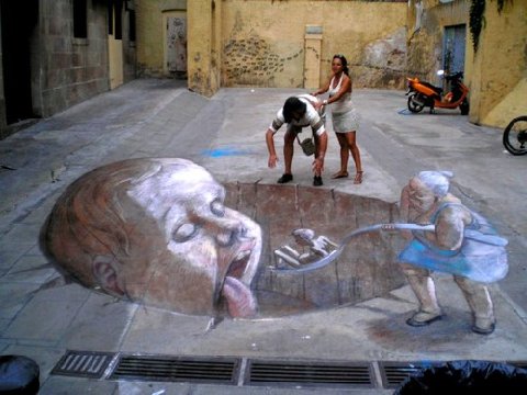 El impresionante arte urbano tridimensional de Julian Beever ATT00227