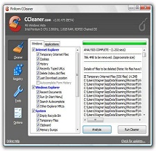 CCleaner - Optimization and Cleaning  ImgCcleaner1
