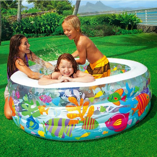 Bể bơi phao trẻ em - Cho trẻ thoải mái chơi đùa với nước ngay tại nhà Be-boi-phao-mini-cho-be-intex-58480