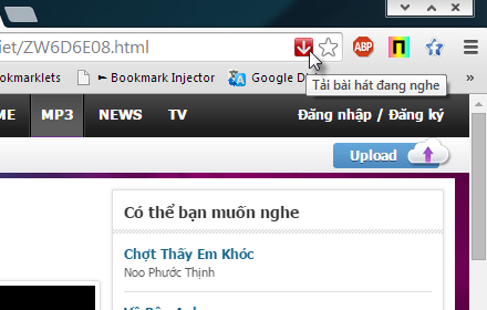 [Chrome Extension] Dễ dàng tải nhạc Zing Mp3 chất lượng cao Zing02