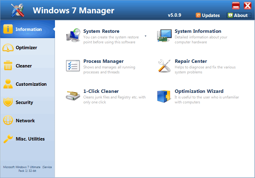  Windows 7 Manager 5.0.9 + Crack Windows.7.Manager%2B1