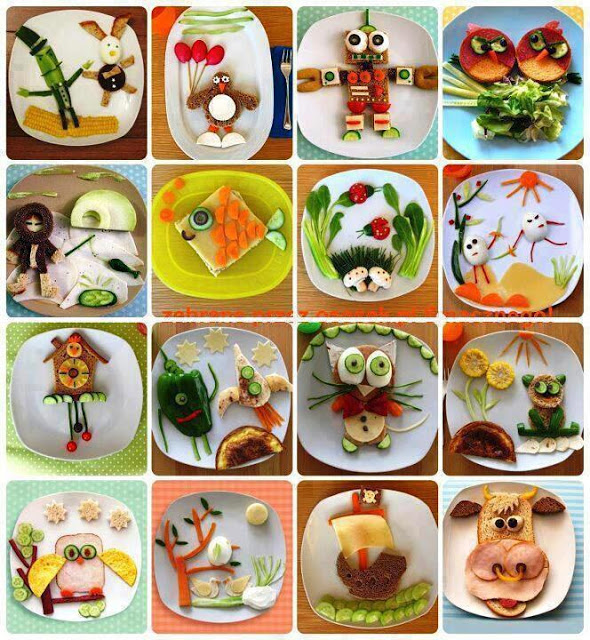 حيل ابداعية فى تقديم الطعام للاطفال فن تقديم الحلويات 1.1food