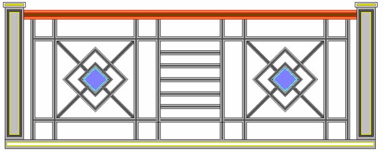 نماذج ومخططات لسور البلكونات والحدائق من الحديد/ Charts for iron balconies & garden fence   Img_slide_16