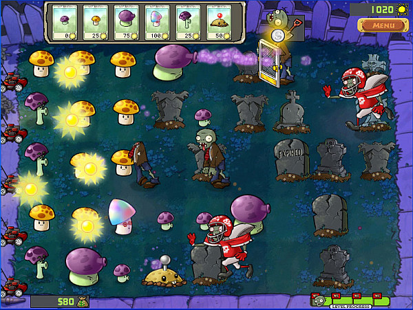 Plantas vs Zombies Plants-vs-zombies-nighttime