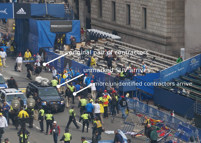 “Contractors” at Boston Marathon Stood Near Bomb, Left Before Detonation SUV_Arrives