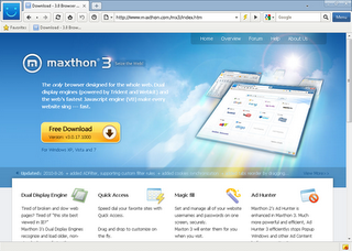 تحميل برنامج Maxthon Cloud Browser 4.0.3.5000 RC للتصفح الصاروخي Maxthon