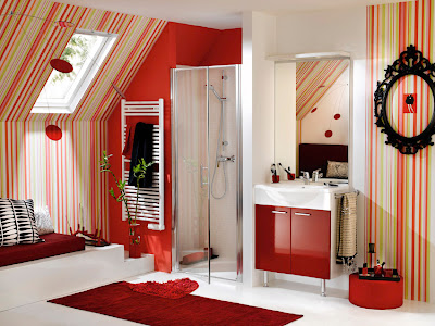 ديكورات حمامات Red-bathroom-delpha