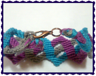 Macrame: pulserita en Zig Zag 23b