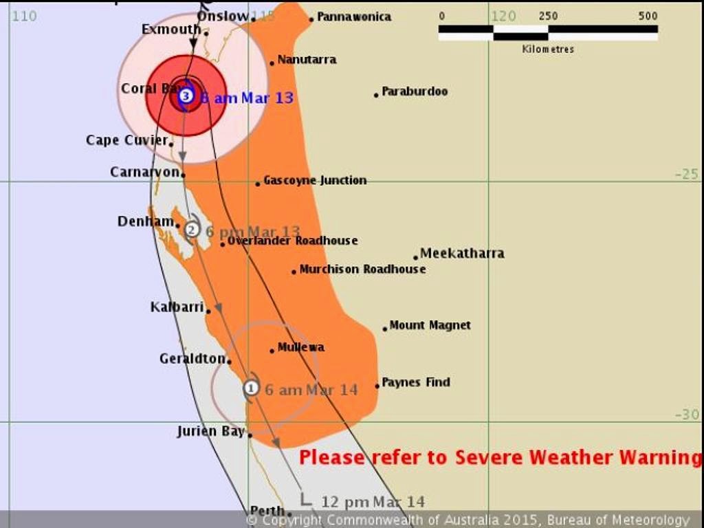 Le cyclone Olwyn touche la côte ouest australienne avec des vents à 200km / h Australie2