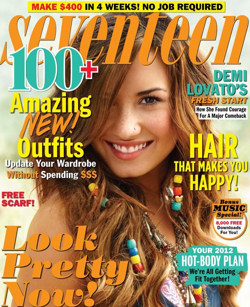 Nuevas Portadas: DownTown, Seventeen & Cosmopolitan. Demi-lovato-seventeen-0212-6