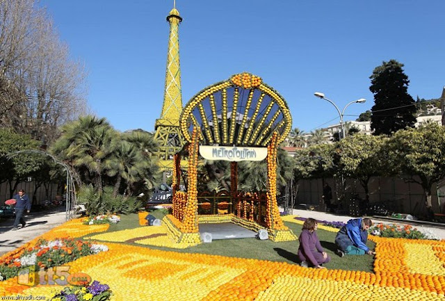 مجسمات مصنوعة من الحمضيات (الليمون والبرتقال) France-lemon-fest-photos-2