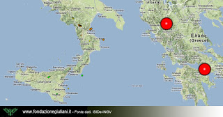 Aumento dei terremoti nell'area del mediterraneo Grecia