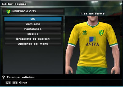 [PES 2012 PS2] OF's by Kratos82 Norwich