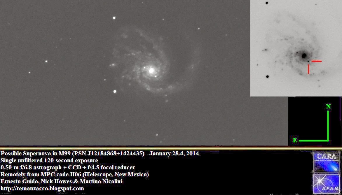 supernova dans M99 ? M99_T11_H06_28_January_2014