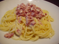 Pâtes à la carbonara P1010796