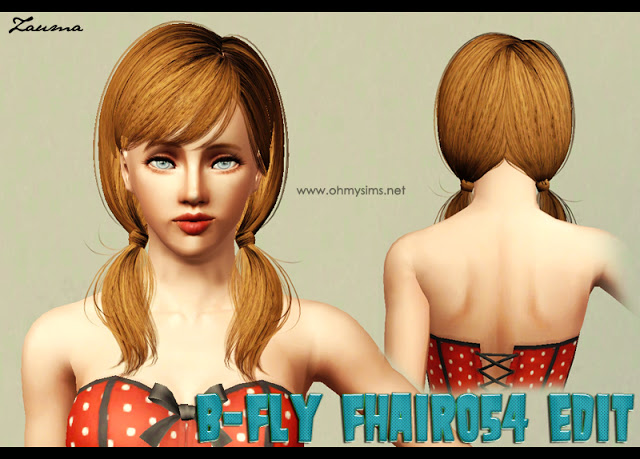 [TS3] B-fly hair054 Edit Screenshot-162