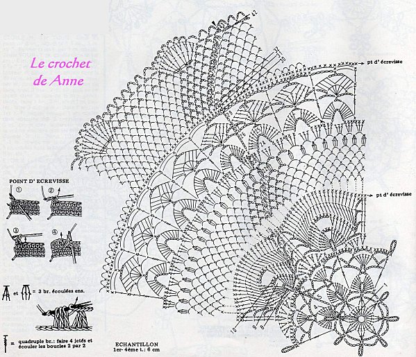 اكبر موسوعة كروشي ........ Grille-joli-napperon-tout-blanc