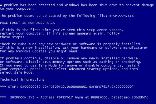 ما هي الشاشة الخطأ الزرقاء ، وكيفية اصلاحها في ويندوز؟ Blue_Screen_of_Death