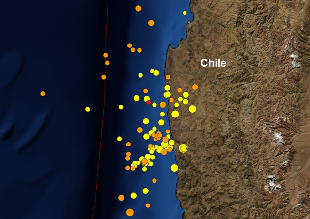 Another aftershock for Chile: A mag 6.3 earthquake - 90km NW of Valparaiso  Untitled