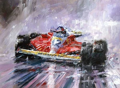 ANIVERSARIO 32 DE LA MUERTE DE GILLES VILLEUNVE John-ketchell-on-the-limit--gilles-villeneuve--1978-canadian-grand-prix-ferrari-312-t2--paper-pr