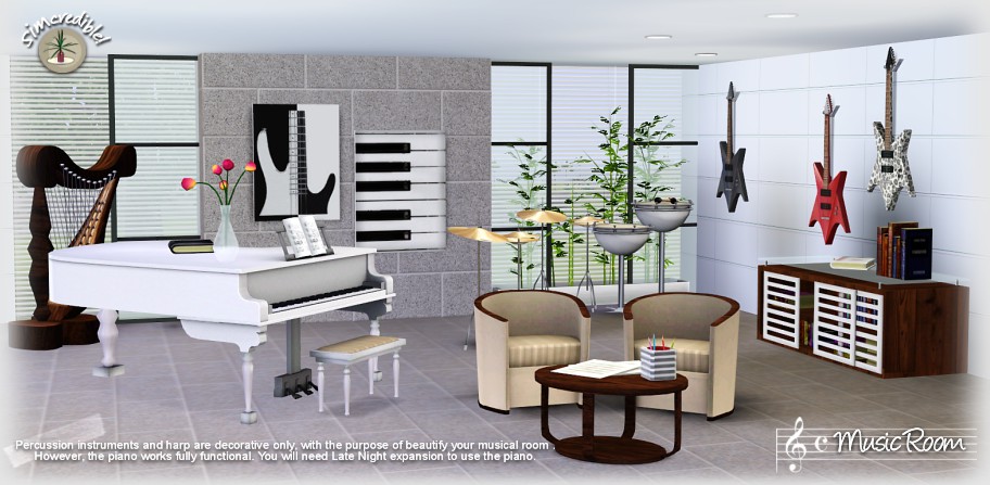 Music room at Simcredible Designs Musicroom_gde