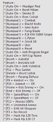 The Fullhack(1 Hit,amo,Wallhack name,dkk) + Full Replace Weapon Update Sss
