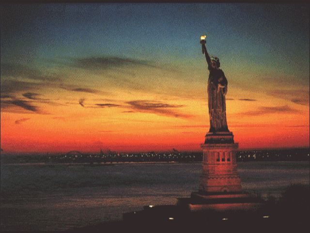 Flat Earth Enlightenment From Lighthouses LADY_LIBERTY_AT_NIGHT