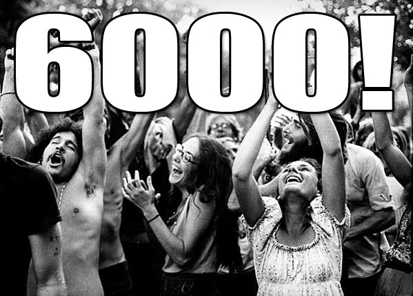 6 mil membros! 6000-visitas