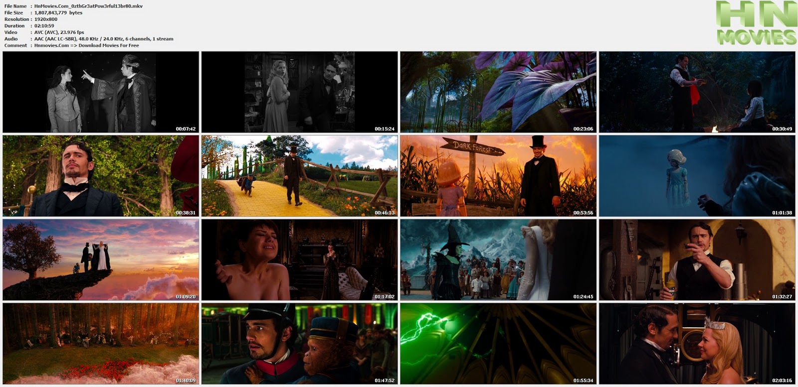 Oz the Great and Powerful (2013) Bluray 1080p BRRip 5.1CH 1.7GB HnMovies.Com_0zthGr3atPow3rful13br80.mkv